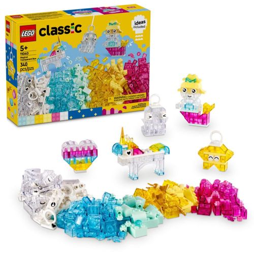 Caja Mágica Transparente LEGO Classic - Juguete de aprendizaje preescolar para niños y niñas a partir de 5 años - Regalo de cump