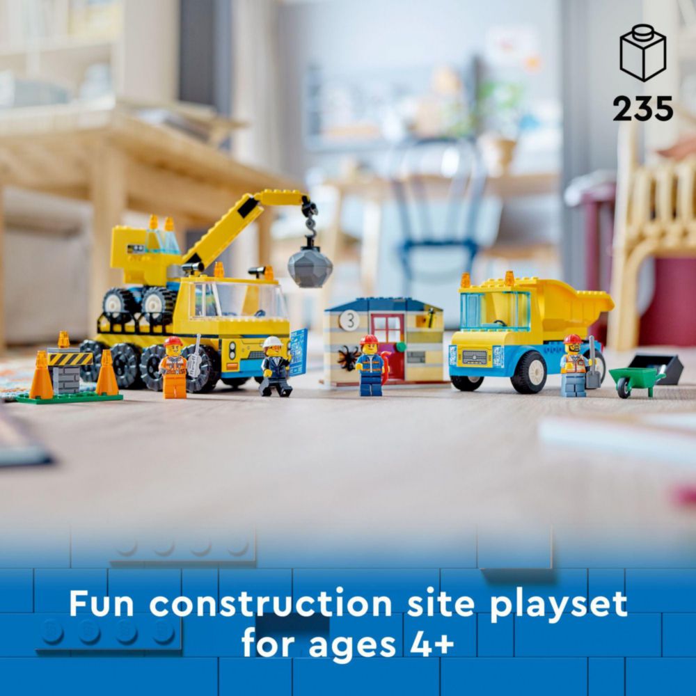 Set De Grúa Y Construcción De 55 Piezas Con Camión Y Excavadora – Juguete Educativo Para Niños De 3 A 8 Años
