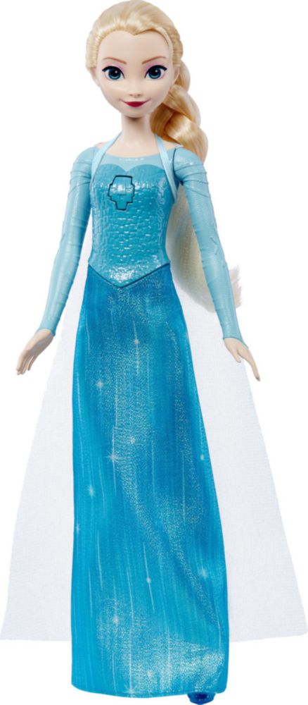 Juguetes de Frozen de Mattel Disney: Muñeca Elsa cantante con ropa distintiva que canta "Let It Go" de la película Frozen de Dis