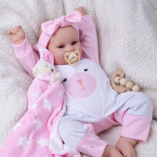 Muñecas bebé renacidas BABESIDE - Muñeca bebé realista de 20 pulgadas de vinilo suave y adorable para niñas de 3 años o más.