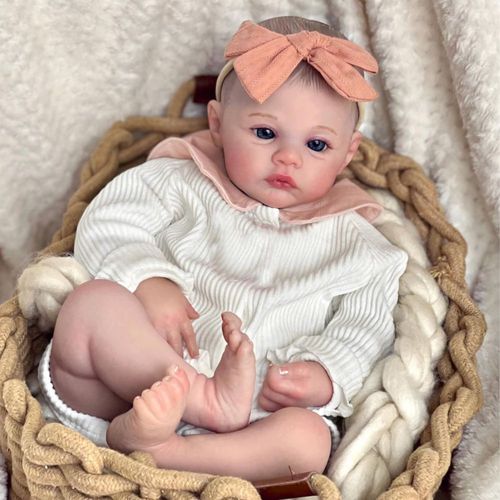 FOCKOF Muñecas Reborn Realistas - 18 Pulgadas Muñecas Bebé Realistas Niña Muñeca Bebé Realista con Accesorios para Niñas de 3 Añ