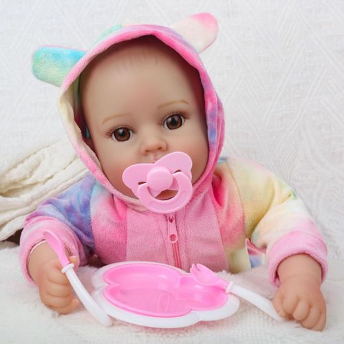 Muñecas de bebé realistas para niña, 18 pulgadas, cuerpo suave y dulce, con accesorios de regalo para niños de 3, 4, 5, 6, 7 y 8