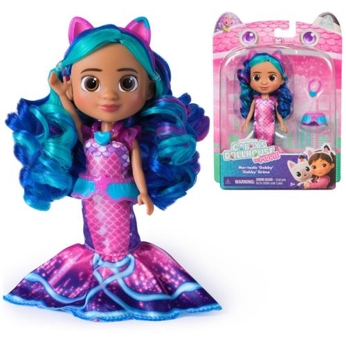 Casa de muñecas de Gabby: La película, muñeca Gabby fantástica con ropa y accesorios de sirena, juguetes para niñas y niños a pa