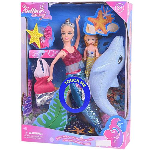 Muñeca Princesa Sirena del Río Amarillo, con cola de sirena que cambia de color con lentejuelas reversibles, vestido de moda de