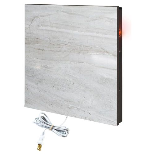 Calefactor Panel infrarrojo en Porcelanato para Pared 332CaSol Blanco con betas grises y cafés