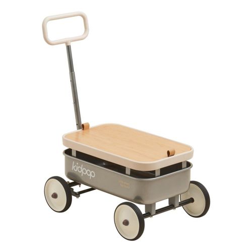 Kidpop PULA-Wild - Andador de empuje 3 en 1 para niños de 2,5 a 8 años, con cubierta de madera extraíble y manillar ajustable, i