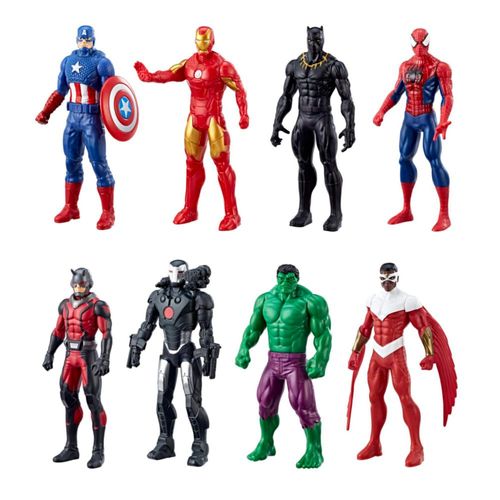 Marvel Avengers Ultimate Protectors Pack, escala de 6 pulgadas, 8 figuras de acción con accesorios, juguetes de superhéroes, jug