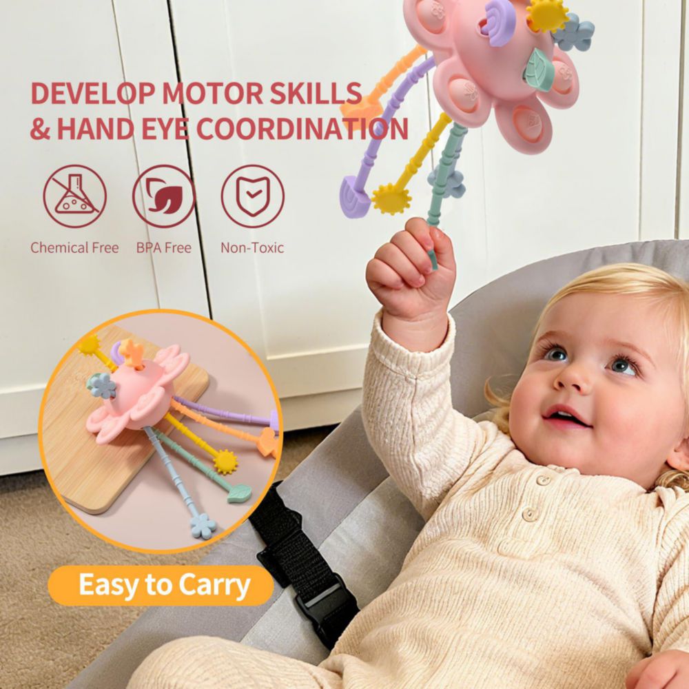 Set Montessori De 22 Piezas De Silicona – Cubos Apilables, Pelotas Sensoriales Y Esferas Texturizadas Para Bebés De 0 A 12 Meses