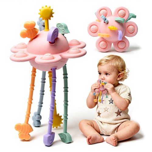 Juguetes sensoriales Montessori de silicona para bebés de 6, 12 y 18 meses, ideal para la dentición, como regalo de cumpleaños,