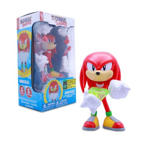 Figura de acción armable de Sonic The Hedgehog Knuckles de 4″ de Just Toys LLC: Figura coleccionable de Sonic The Hedgehog Serie
