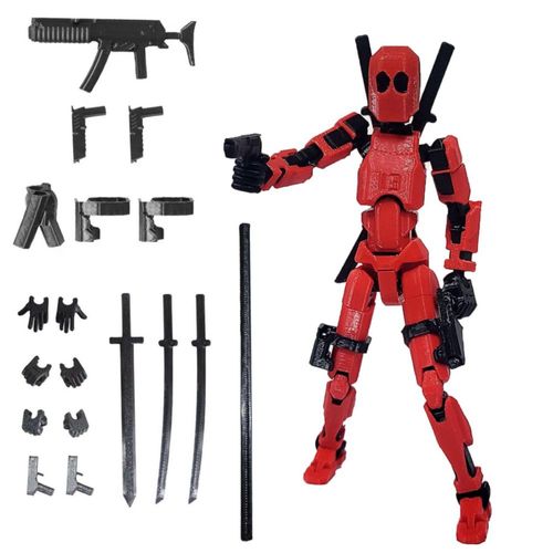 Figura de acción T13 ensamblada de FoxVilla, figura de acción Titan 13 impresa en 3D, Titan13 impresa en 3D, figura de juguete L