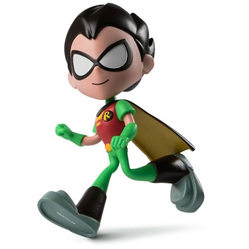 Figura de acción flexible de Robin de los Teen Titans Go! de DC Comics, juguetes para niños y niñas de 4 años en adelante