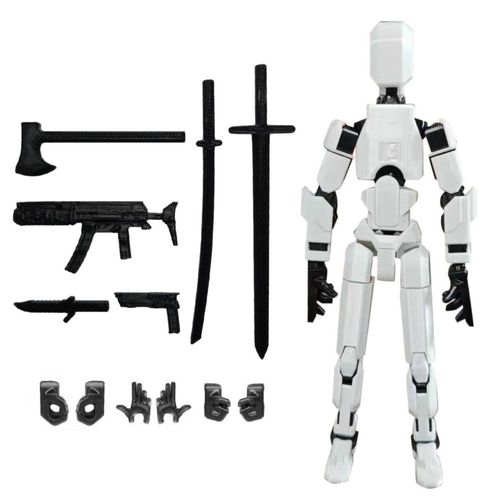 Figura de acción T13 ensamblada de FoxVilla, figura de acción Titan 13 impresa en 3D, Titan13 impresa en 3D, figura de juguete L