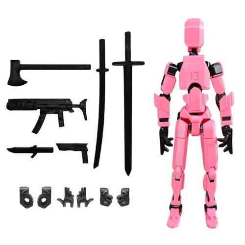 Figura de acción T13 ensamblada de FoxVilla, figura de acción Titan 13 impresa en 3D, Titan13 impresa en 3D, figura de juguete L
