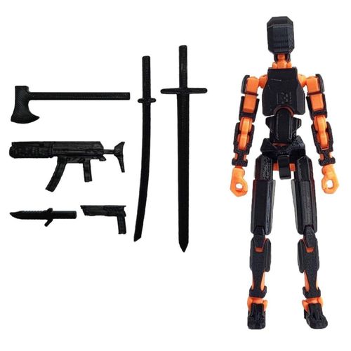 Figura de acción T13 ensamblada de FoxVilla, figura de acción Titan 13 impresa en 3D, Titan13 impresa en 3D, figura de juguete L