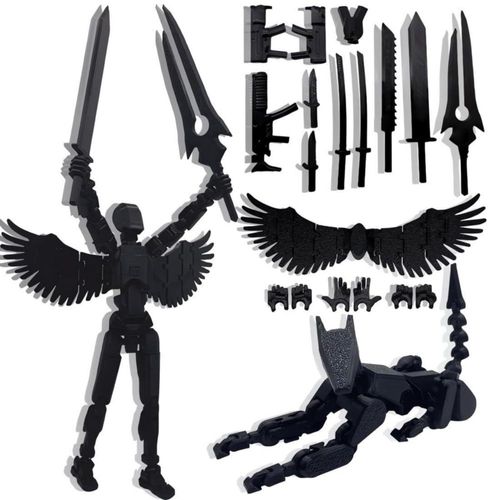 Figura de acción Masijssa T13 (ensamblaje completo) Figura de acción de robot Titan 13 impresa en 3D, juguete móvil multiarticul