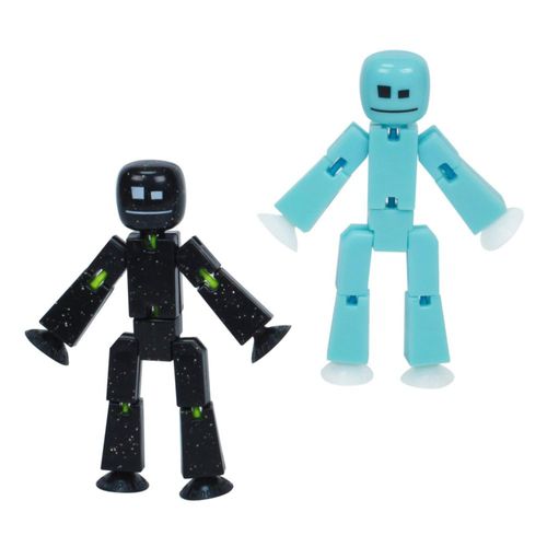 Pack doble Zing StikBot: incluye 2 StikBots, figuras de acción coleccionables y accesorios, animación stop motion, a partir de 4