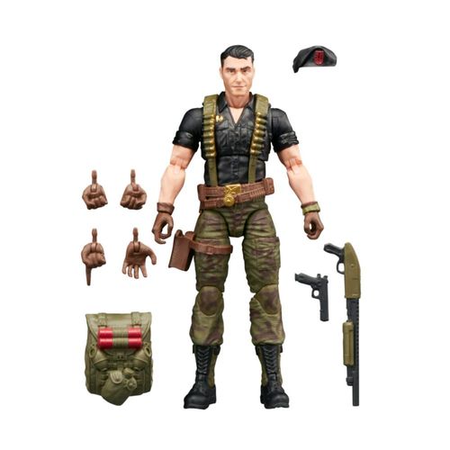 Figura de acción coleccionable de 6 pulgadas con 9 accesorios de la serie Classified de G.I. Joe, Flint, con dorso de tarjeta re