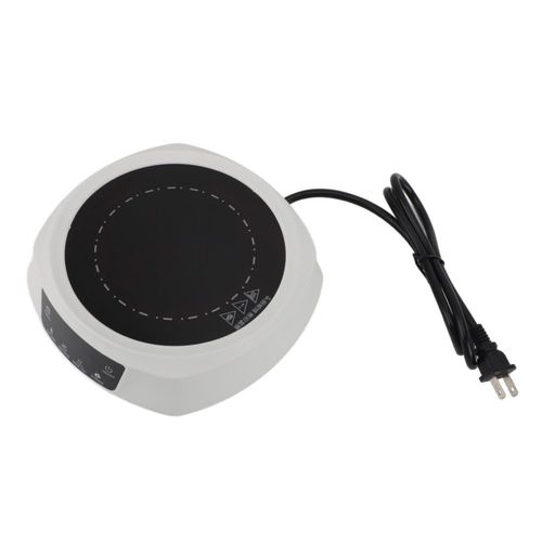 Mini estufa eléctrica portátil de 800 W, vitrocerámica con niveles de potencia ajustables para hervir agua y preparar té y café