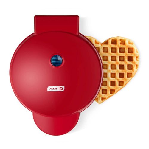 Waflera Dash Express de 8" para waffles, paninis, papas hash brown y otros desayunos, almuerzos o refrigerios, con superficies a