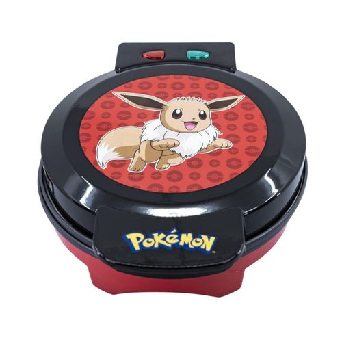 Máquina para hacer waffles de Pokémon Eevee de Uncanny Brands: prepara waffles Bounty de Eevee - Electrodoméstico de cocina