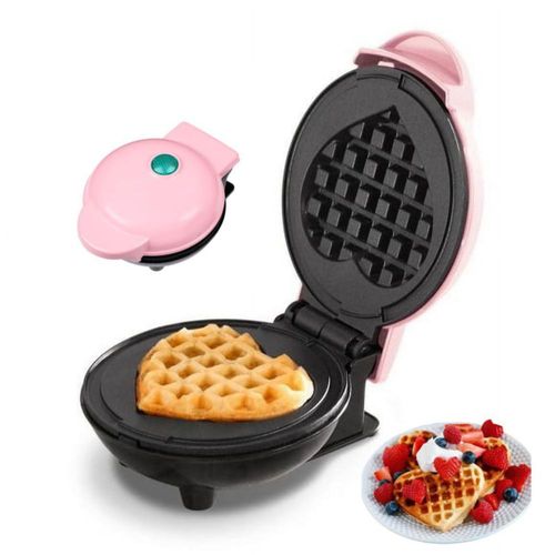 Mini waflera de 4 pulgadas para papas hash brown, chaffles keto, bocadillos y sándwiches. Diseño compacto, superficie antiadhere
