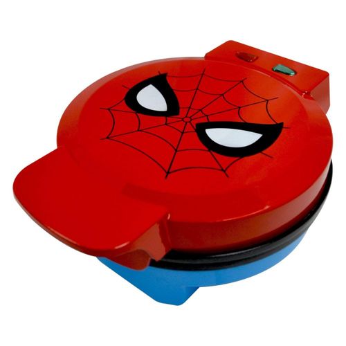 Máquina para hacer waffles de Spiderman de Marvel de Uncanny Brands - Máscara de Spiderman en tus waffles - Plancha para waffles