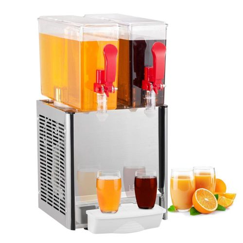 Dispensador de bebidas comerciales PioneerWorks, 2 tanques de 5,28 galones (20 L), dispensador de jugo comercial, 10 litros por