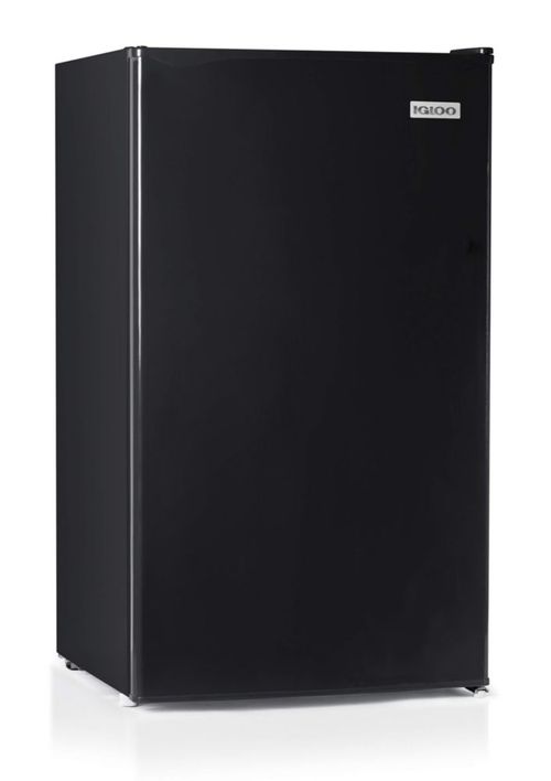 Refrigerador compacto Igloo de una puerta de 3.2 pies cúbicos con congelador - Estante de vidrio deslizable, ideal para hogares,