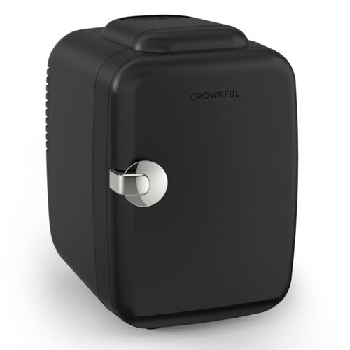 Mini refrigerador CROWNFUL, refrigerador portátil de 4 litros/6 latas, ideal para el cuidado de la piel, cosméticos y alimentos.