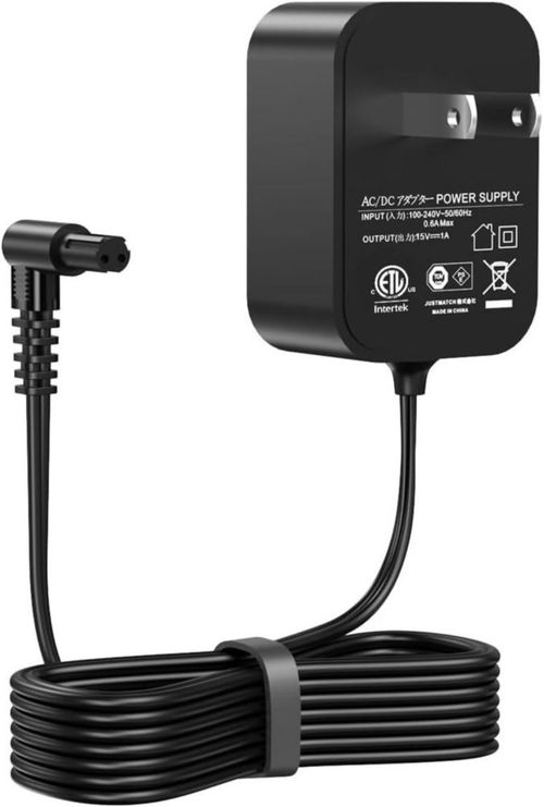 Cargador de 15 V compatible con aspiradora de mano Black and Decker 90627870 S003AQU1500015 Dusbuster, cable de alimentación par
