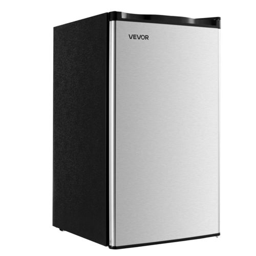 Mini refrigerador VEVOR de 3.2 pies cúbicos con congelador, refrigerador compacto de una puerta con zona de congelación Micron,