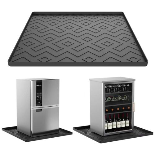 Alfombrilla de silicona EWX para mininevera (50 x 50 x 1 cm) - Antideslizante, antiderrames y antigoteo | Ideal para refrigerado