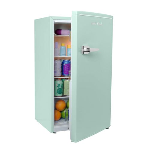Mini refrigerador West Bend para dormitorio, oficina, bar o dormitorio universitario. El refrigerador compacto retro cuenta con