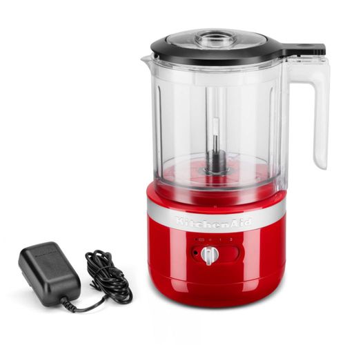 Picadora de alimentos inalámbrica KitchenAid de 5 tazas KFCB519ER, color rojo imperio