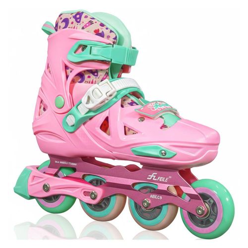 Patines en Linea Centurfit Profesional 4 Ruedas con Soporte de Aluminio Rodamientos ABEC 9 Ajustables para Niños y Adultos