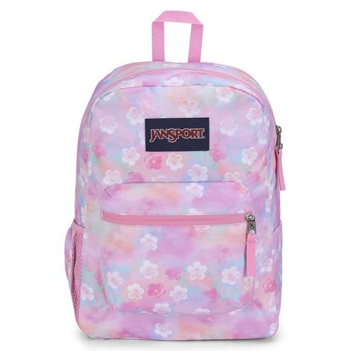 Mochila jansport cross town neon daisy js0a47lwao5 rosa