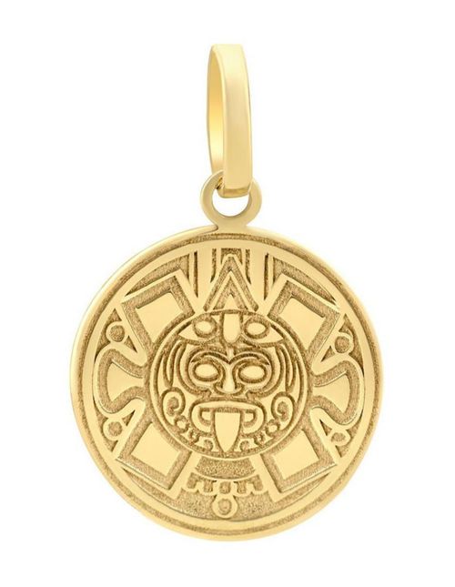 Dije Azteca Oro 14k CRISTAL JOYAS BVODI2-055