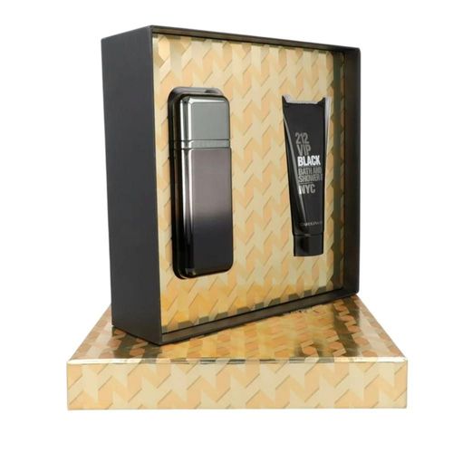 SET 212 VIP BLACK ELIXIR 2PZS 100ML EDP SPRAY/ SHOWER GEL 100ML