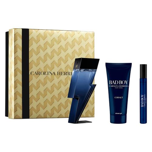 SET BAD BOY COBALT 3PZS 100ML EDP SPRAY/ SHOWER GEL 100ML/ 10ML EDP SPRAY