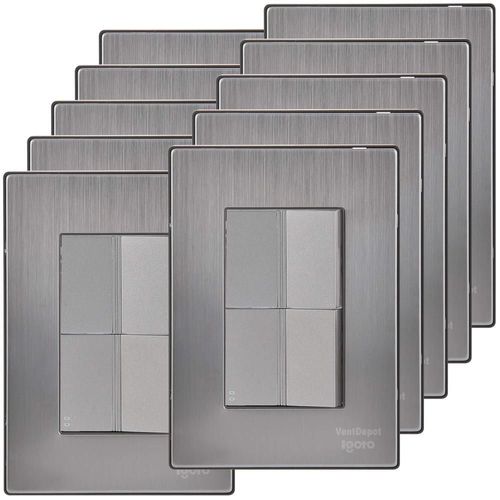 Apagadores Certificados MXIIO-006 Inoxium1A1ESilver Placa Apagador