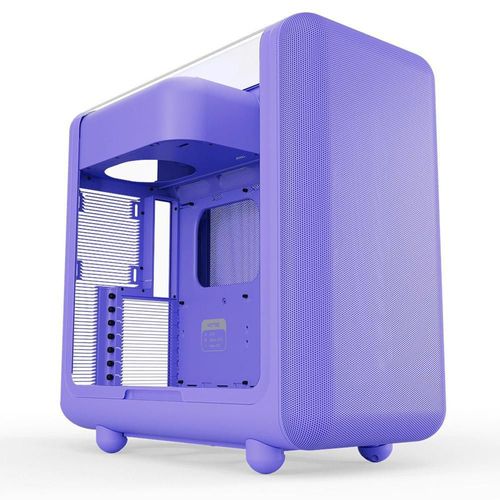 Gabinete gamer hyte x50 e-atx usb-c morado