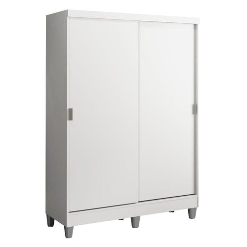 Closet Luke Madesa 2 Puertas Corredizas MDP con Pies Blanco