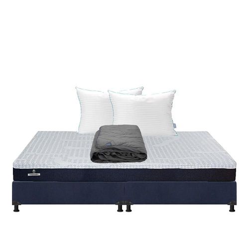 Colchon King Size Spring Air Therapy+ Box+ Almohada Royal Twin+ Protector Lux RGH