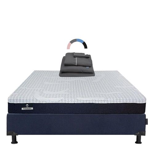 Colchon Queen Size Spring Air Therapy+ Box+Sabanas Royal RGH