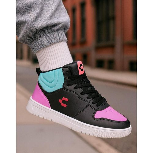 Tenis mujer casual negro charly 05004411