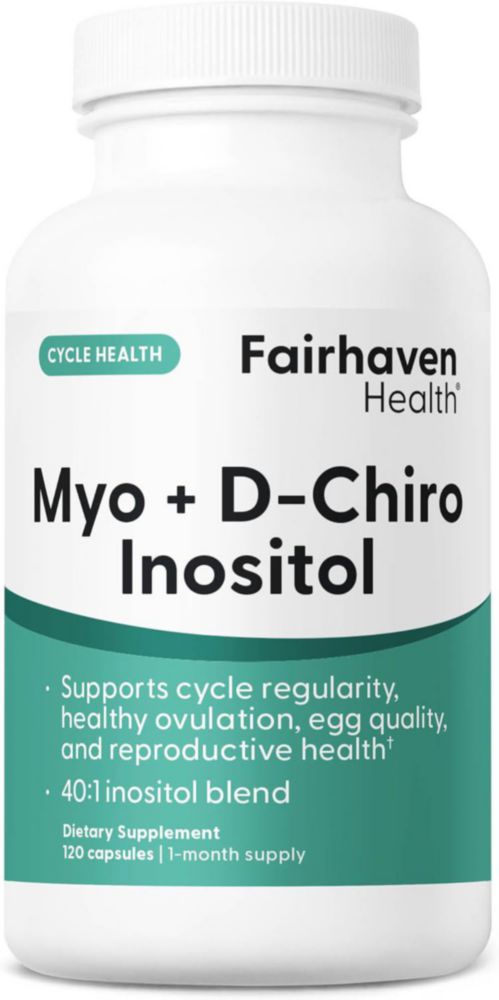 Fairhaven Health Myo + D Chiro Inositol Fertilidad 120 Cáps Sin Sabor