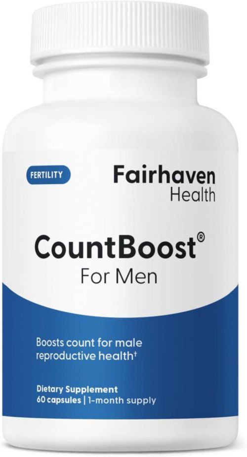 Fairhaven Health® Countboost For Men, Diseñado Para Apoyar La Fertilidad Masculina 60 Cápsulas.