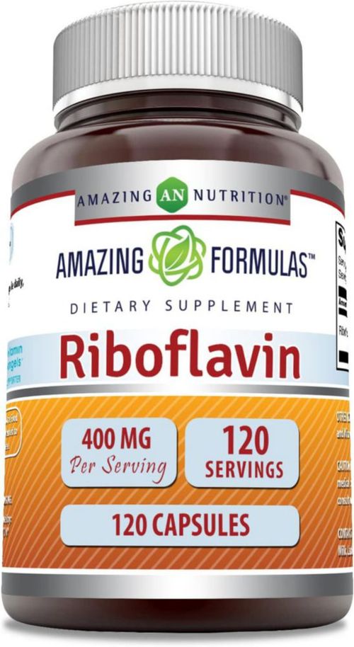 Amazing Formulas Riboflavin Metabolismo Energético 120caps Sin Sabor