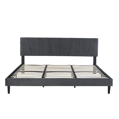 Ilios Innova | Base de Cama King Size con Cabecera Moderna de Diseño Elegante, Estructura Reforzada Con Tapizado Premium Color Negro